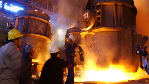 1010 522x295 - رشد بیش از ۹ درصدی تولید فولاد ایران
